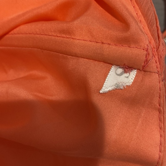 David’s Bridal Peach Halter Dress with Slip - Rhinestones and Pearls - Size 6 - Picture 6 of 7